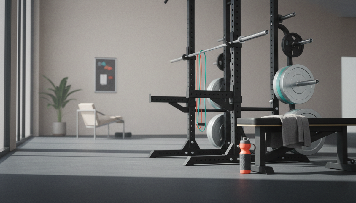 Strength machine on a gym floor