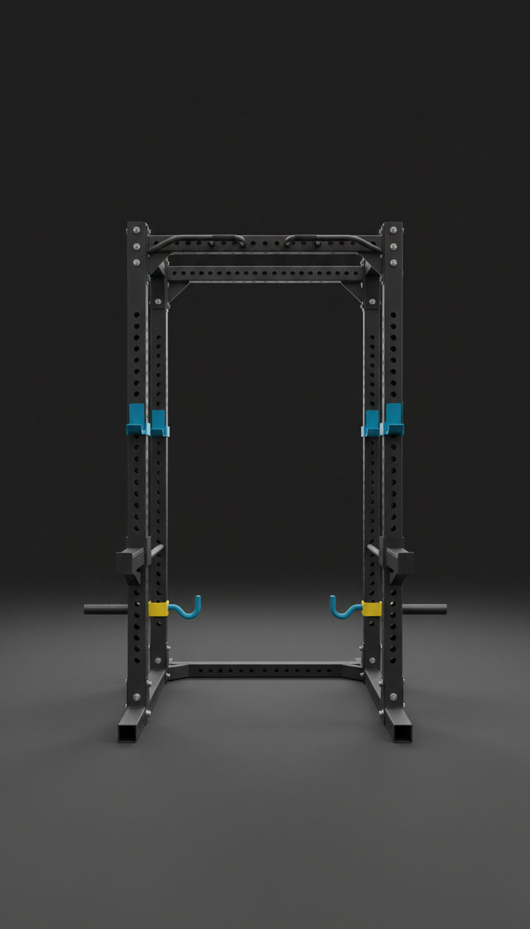 Heavy duty steel power rack