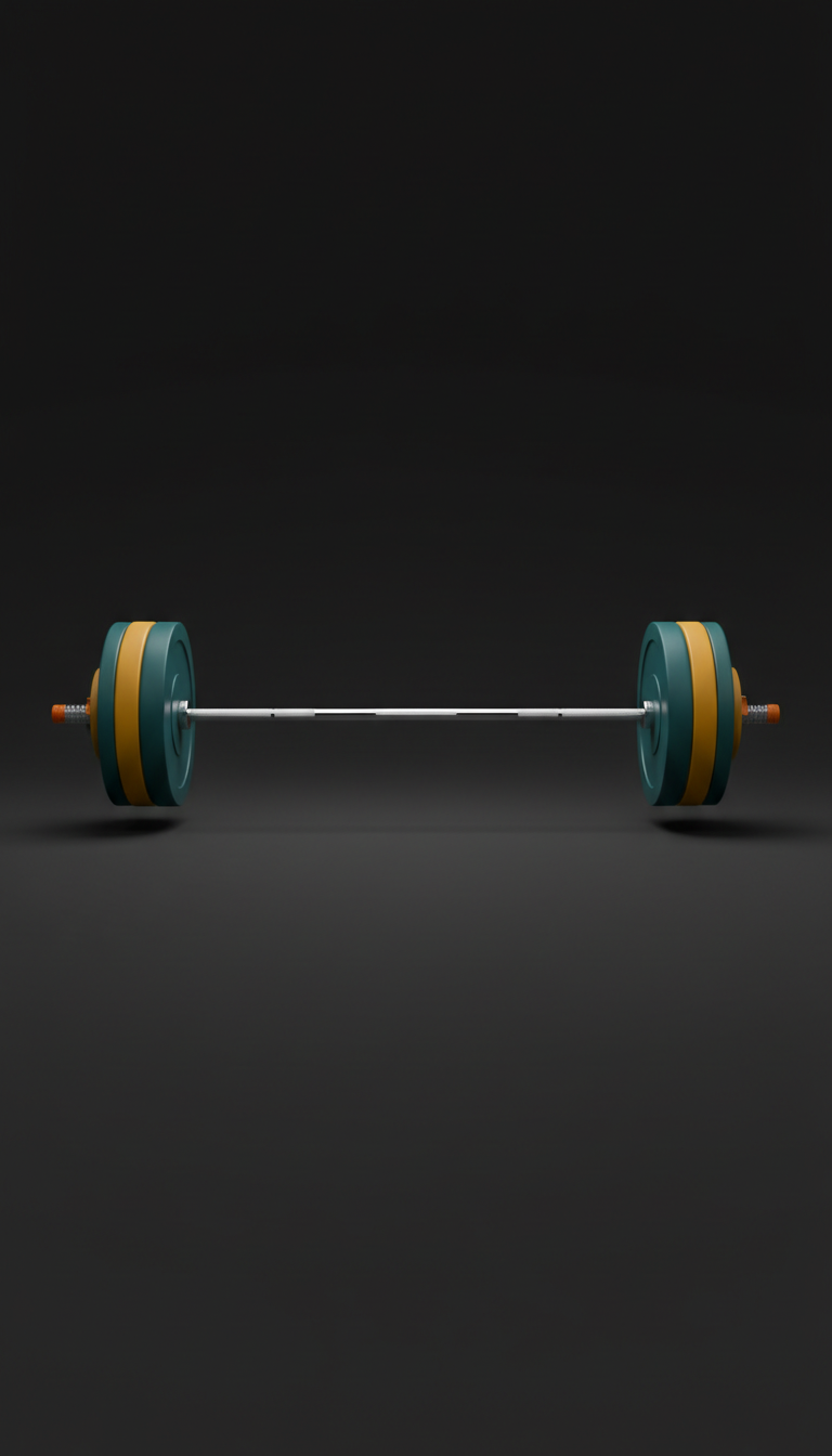 Olympic bar with knurled grip