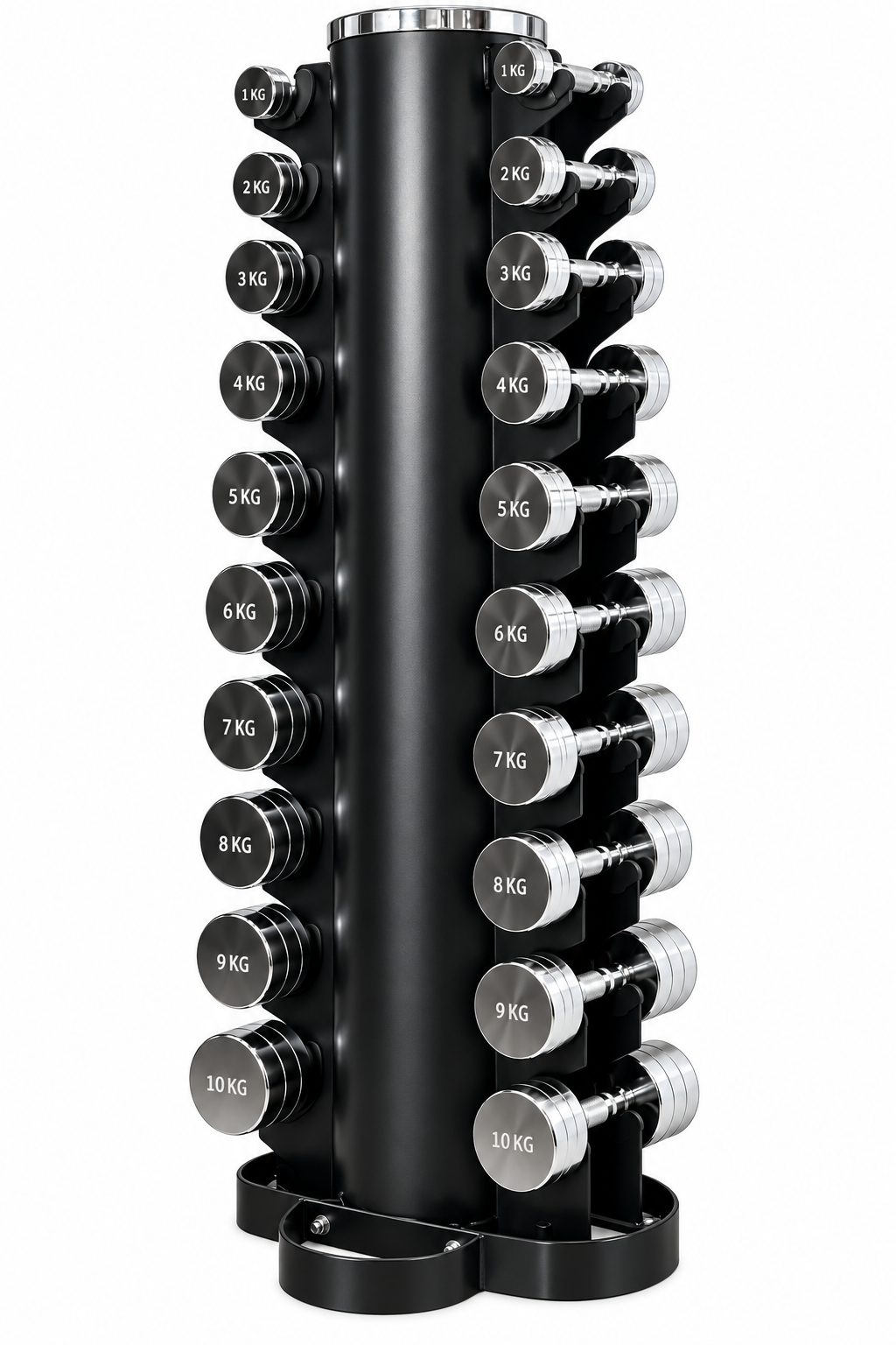 Steel Electroplated Dumbbell Set 1–10kg