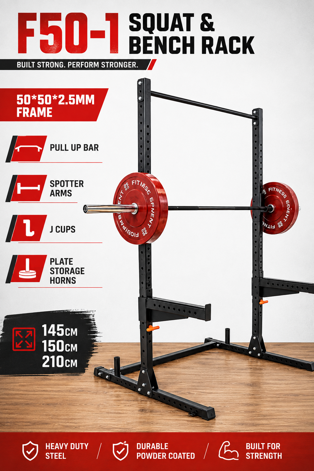 F50-1 Squat & Bench Rack