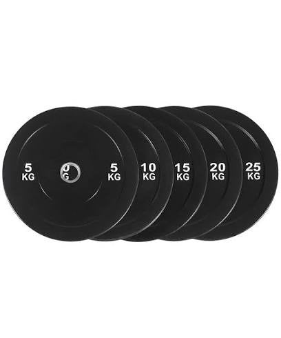 Black Bumper Plate — Build A Gym