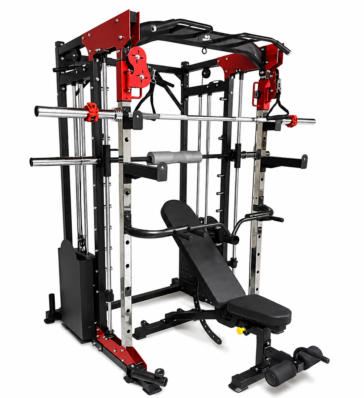 F50-3 Functional Trainer with Smith & Double Cable — Build A Gym