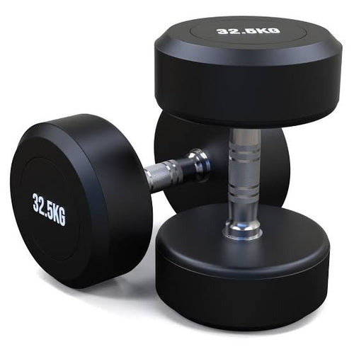 Round Rubber Dumbbell — Build A Gym